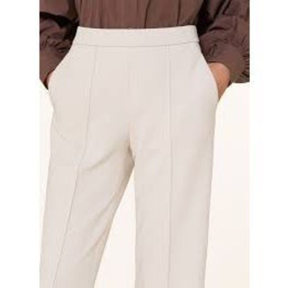 Raffaello Rossi Palina Beige Wide Leg HR Dress Pants Size 16